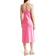 Bebe Satin Cowl Neck Slip Midi Dress
