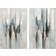 Dkd Home Decor S3028538 Blue/Grey Wall Decor 80x120cm 2pcs