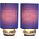 Simple Designs Gemini Table Lamp 9" 2pcs