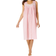 Jessica London Sleeveless Button Front Night Gown - Peony Petal Stripe