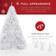 Best Choice Products 6 ft. White Unlit Pine Artificial Christmas Tree 72"