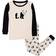 Leveret Kids Panda Pajama 2pcs Set