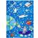 Bambino 2265 washing carpet Space, rocket for children anti-slip blue 160x220 cm