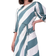 Aligne Getson Humbug Stripe Midi Dress - Dove Blue