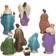 Kurt Adler Nativity Set Figurine 6" 8