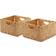 Seville Classics Premium Hand Woven Portable Laundry Bin Basket 31.8cm 2pcs