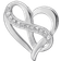 Christina Design Heart with Eternity Pendant - Silver/Topaz