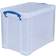 Really Useful Boxes Plastic Clear Storage Box 19L