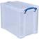 Really Useful Boxes Plastic Clear Storage Box 19L