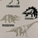 Licens Duvet Cover Set Dinosaurs 140x200cm