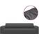 vidaXL 4-Seater Stretch Loose Sofa Cover White, Grey, Black, Beige