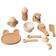 Petit Monkey Wooden Baby Feeding Set