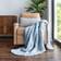 Becky Cameron Chunky Knit Blankets Blue (149.9x119.4cm)
