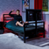 X-Rocker Gaming Bed with Rotating TV Mount Sängram 96x204cm