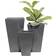 Deco 79 Modern Trapezoidal Iron Planter 3-pack