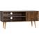 Homcom Cupboard Shelves Brown TV Bench 110x50cm