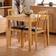SECONIQUE Vienna Oak And Brown Dining Set 75x75cm 3pcs