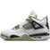 NIKE Air Jordan 4 Retro W - White/Oil Green/Dark Ash/Neutral Grey