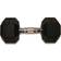 Titan Life Hex Rubber Dumbbell 35kg