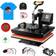 TUSY 5 in 1 Swing Away Heat Press Machine 12x15inch