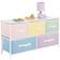 mDesign Top Storage Dresser with 5 Fabric Drawers