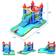 Costway Inflatable Bounce House Castle Water Slide with Climbing Wall