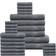 LANE LINEN Quick Dry Spa 24pcs Towel White, Pink, Grey, Beige, Brown (167.6x88.9cm)
