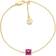 Sif Jakobs Ellera Quadrato Bracelet - Gold/Pink