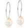 Blomdahl Drop Earrings - Silver/Transparent