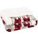 Safavieh Prancer Gingham Reindeer Blankets Red (152.4x127cm)