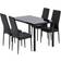 Bonnlo Modern Black Dining Set 27.6x47.2" 5