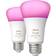 Philips Hue Smart A19 LED Lamps 75W E26