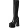 Wetkiss Stacked Platform Knee High Boots