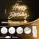 ATOLS Happy Birthday Neon Sign Warm White Wall Light