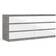 Tvilum Naia Wide White High Gloss Chest of Drawer 153.8x70.1cm