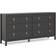 Furniture To Go Madrid Double Matt Black Chest of Drawer 159.4x79.8cm