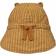Liewood Gorm Reversible Seersucker Sun Hat - Checkered Golden Caramel/White (LW14484-7145)