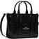 Marc Jacobs The Croc-Embossed Small Tote Bag - Black