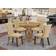 East West Furniture Upholstered Dining Set 36" 5