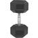 Gorilla Sports Hexagon Rubber Dumbbell 20kg