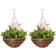 OutSunny Clematis Flowers Artificial Plant 2pcs