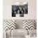 Homemania Zebra Tavla 76x50cm 4st