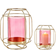 Married Decor Pink Golden Lantern 20cm