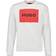 HUGO BOSS Cotton-Terry Sweater with Red Logo Print