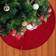 GlitzHome Large Round Thick Decoration Skirt Christmas Tree Ornament