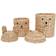 OYOY Bear & Rabbit Storage Basket Set 2-pcs