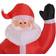 Homcom Inflatable Christmas Santa Claus Décoration 240cm