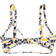 Sloggi Shore Fancy Guppy Bikini Top - Black/Yellow