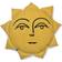 Ferm Living Sun Cuscino Decorativo Completo Naturale, Giallo, Beige