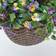 Homescapes Purple and Yellow Pansy Artificial Basket 38cm